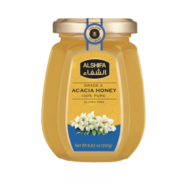 acacia honey 250 g front