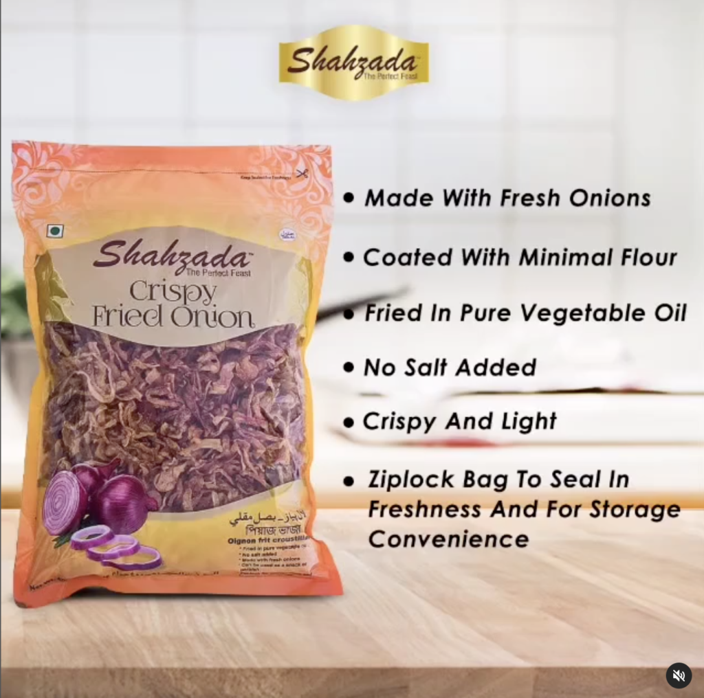 Shahzada Crispy Fried Onions, 400 g BIG Business International