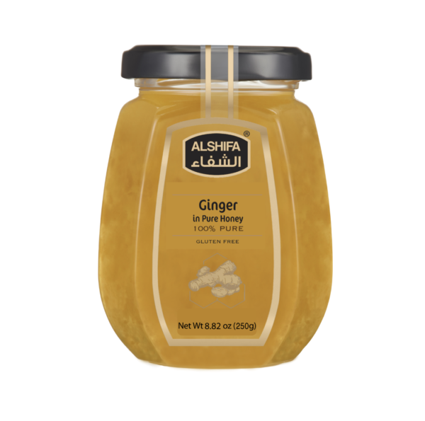 ginger in pure honey 250 g front